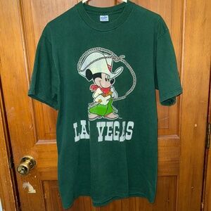 Vintage Disney Cowboy Mickey Mouse Las Vegas Tee – Size L